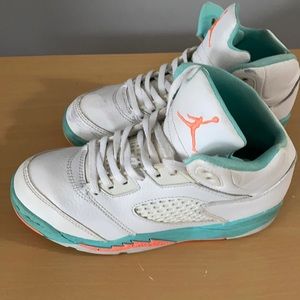Air Jordan Retro 5 Light Aqua Size 1.5 Y